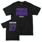 Northwestern Football Black Purple Pride Tee  - Daniel Anderson