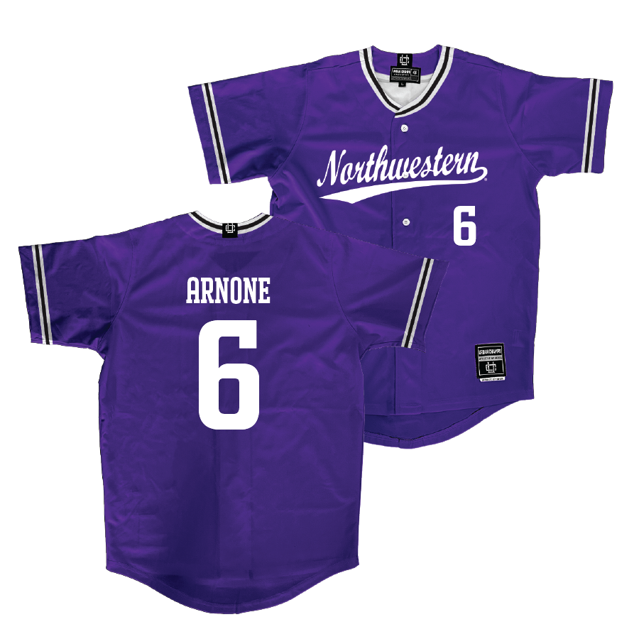Northwestern Baseball Purple Jersey - Griffin Arnone | #6