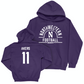 Northwestern Football Purple Arch Hoodie - Luke Akers | #11