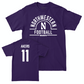 Northwestern Football Purple Arch Tee - Luke Akers | #11