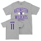 Northwestern Football Sport Grey Classic Tee - Luke Akers | #11