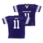 Purple Northwestern Football Jersey - Luke Akers