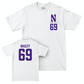 Northwestern Football White Logo Comfort Colors Tee  - Jack Bailey