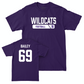 Northwestern Football Purple Staple Tee  - Jack Bailey