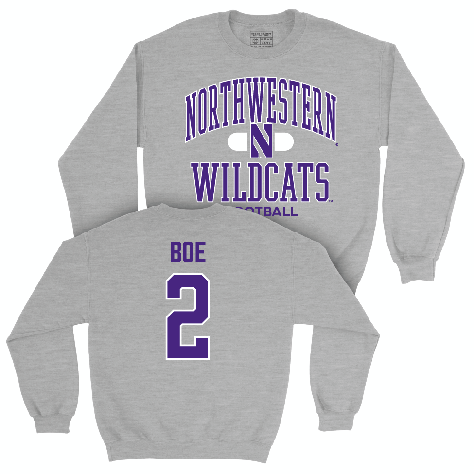 Northwestern Football Sport Grey Classic Crew  - Ryan Boe