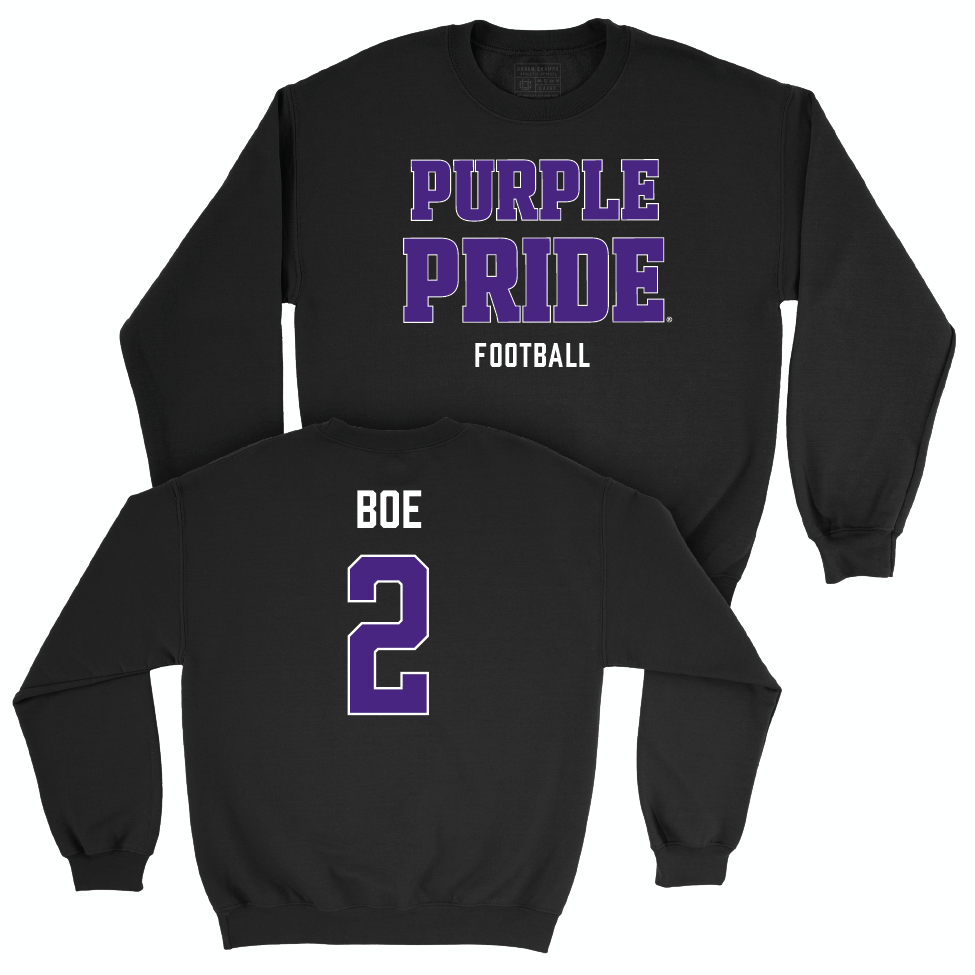 Northwestern Football Black Purple Pride Crew  - Ryan Boe