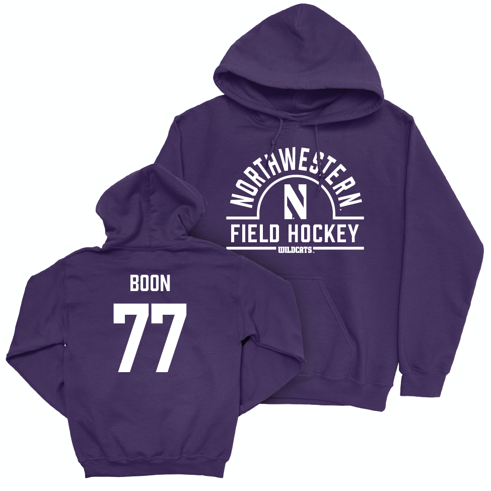 Northwestern Women's Field Hockey Purple Arch Hoodie  - Juliana Boon