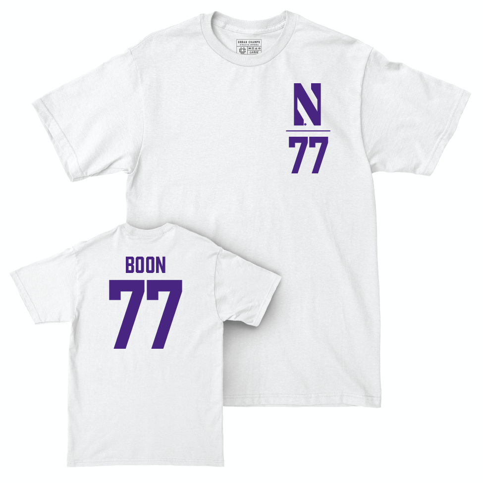 Northwestern Women's Field Hockey White Logo Comfort Colors Tee  - Juliana Boon