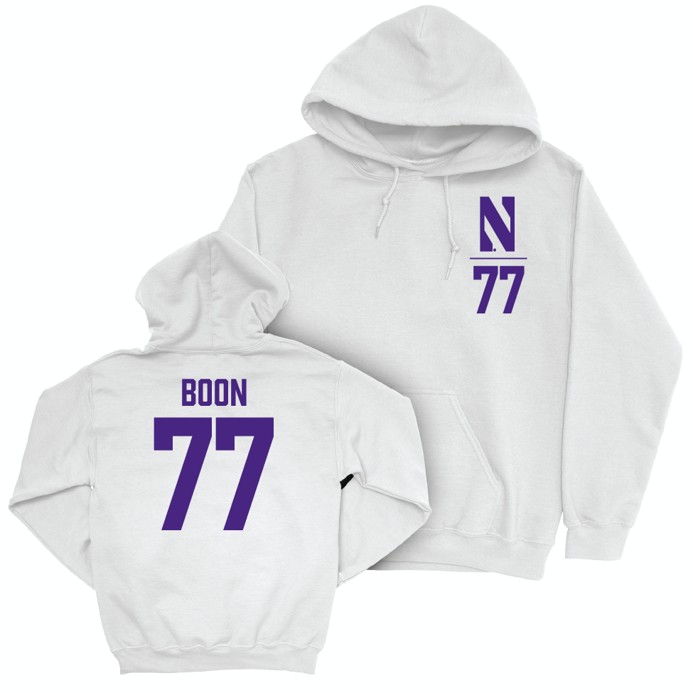 Northwestern Women's Field Hockey White Logo Hoodie  - Juliana Boon