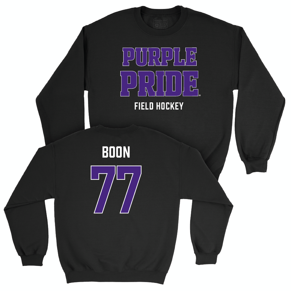 Northwestern Women's Field Hockey Black Purple Pride Crew  - Juliana Boon