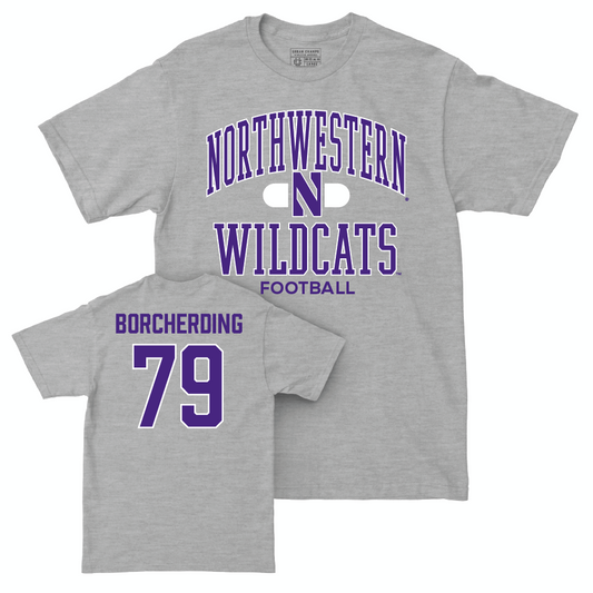 Northwestern Football Sport Grey Classic Tee  - Jace Borcherding