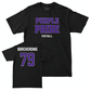 Northwestern Football Black Purple Pride Tee  - Jace Borcherding