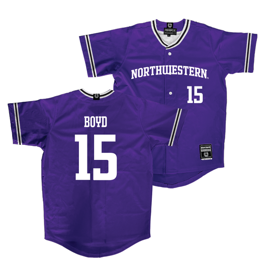 Northwestern Softball Purple Jersey  - Lauren Boyd