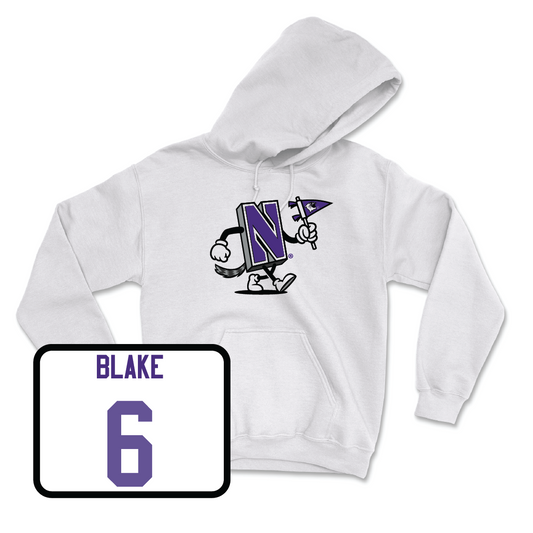 Women's Lacrosse White Mascot Hoodie - Alex Blake