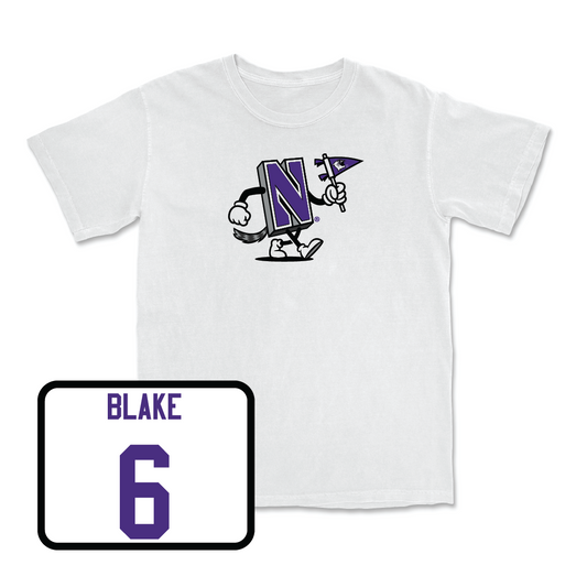 Women's Lacrosse White Mascot Comfort Colors Tee - Alex Blake