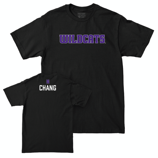 Northwestern Men's Swim & Dive Black Club Tee  - Claudia Chang