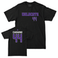 Northwestern Men's Basketball Black Club Tee  - Angelo Ciaravino