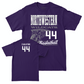 Northwestern Men's Basketball Purple Hoops Tee  - Angelo Ciaravino