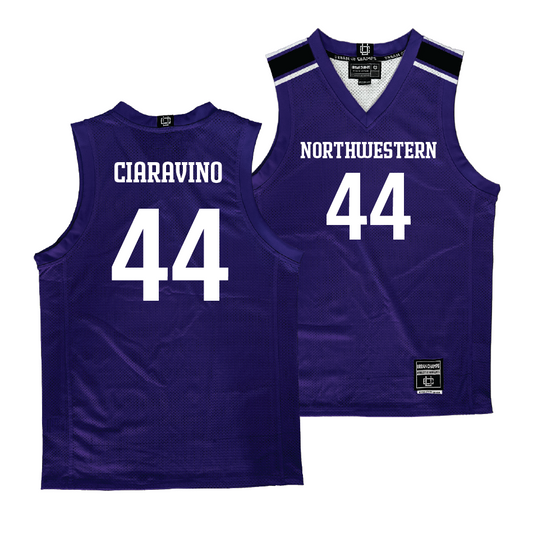 Northwestern Men's Purple Basketball Jersey  - Angelo Ciaravino