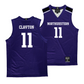 Northwestern Men's Purple Basketball Jersey - Jordan Clayton