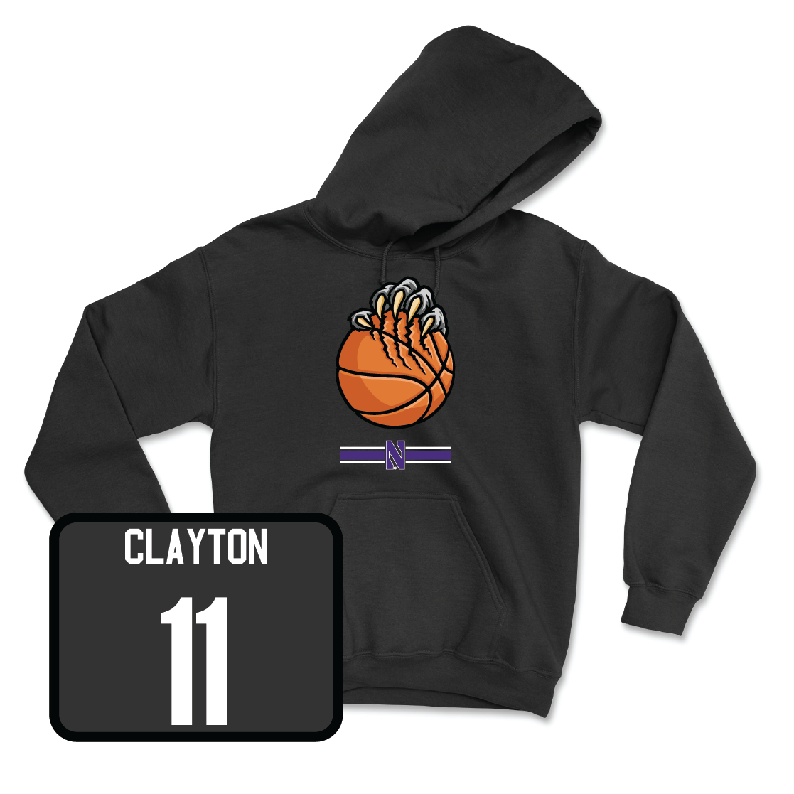 Men's Basketball Black Claw Hoodie - Jordan Clayton