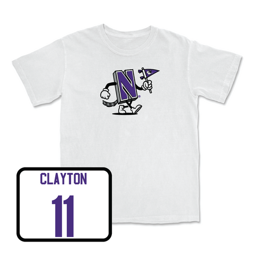 Men's Basketball White Mascot Comfort Colors Tee - Jordan Clayton