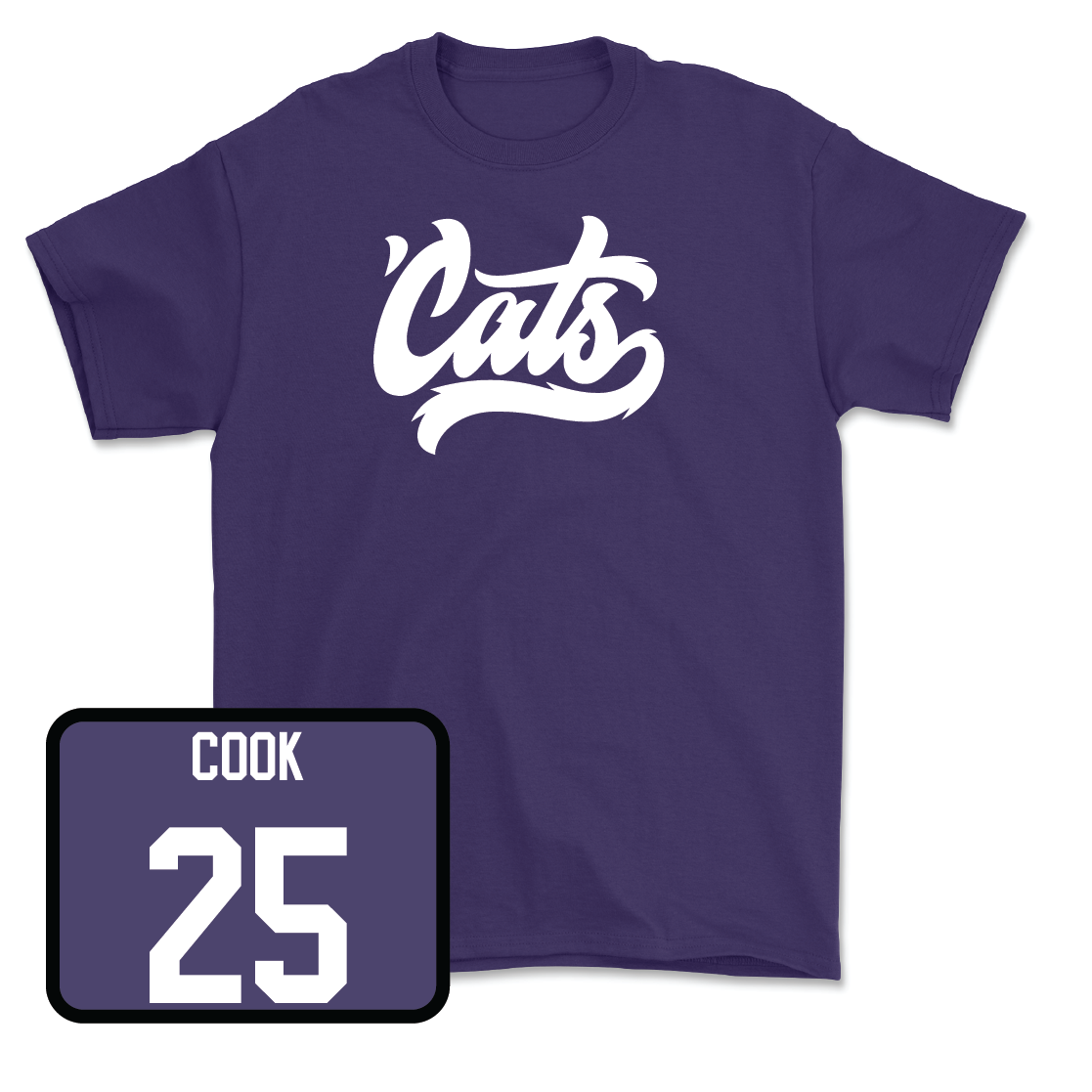 Purple Men's Soccer 'Cats Tee - Gregory Cook