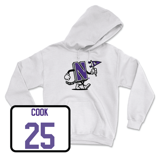 Men's Soccer White Mascot Hoodie - Gregory Cook