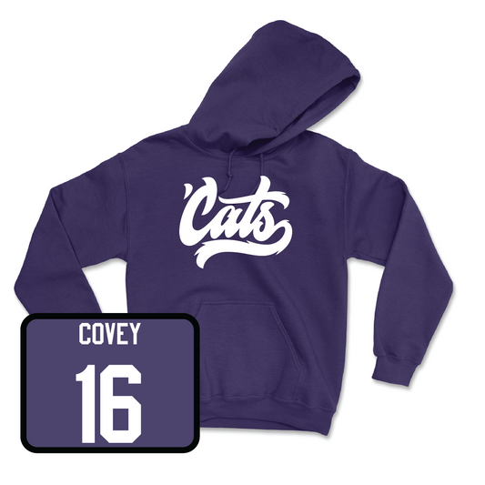 Purple Football 'Cats Hoodie - Frank Covey