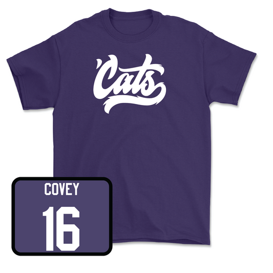 Purple Football 'Cats Tee - Frank Covey