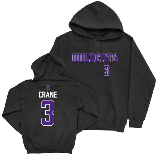 Northwestern Football Black Club Hoodie  - Tate Crane