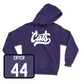 Purple Football 'Cats Hoodie - Justin Cryer
