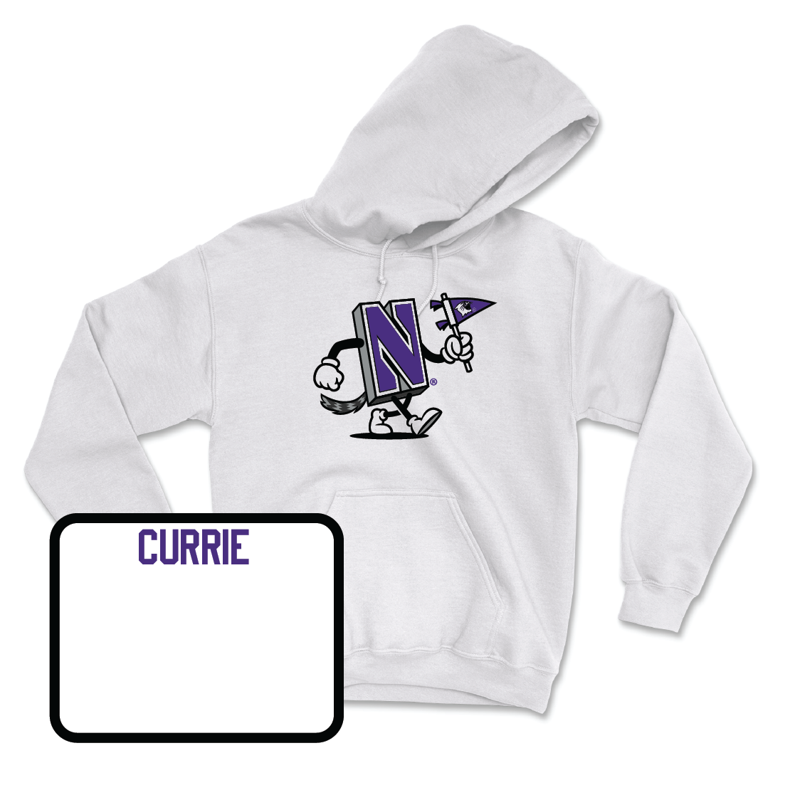 Track & Field White Mascot Hoodie - Whitney Currie