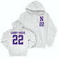 Northwestern Football White Logo Hoodie  - Terrion Curry-hicks