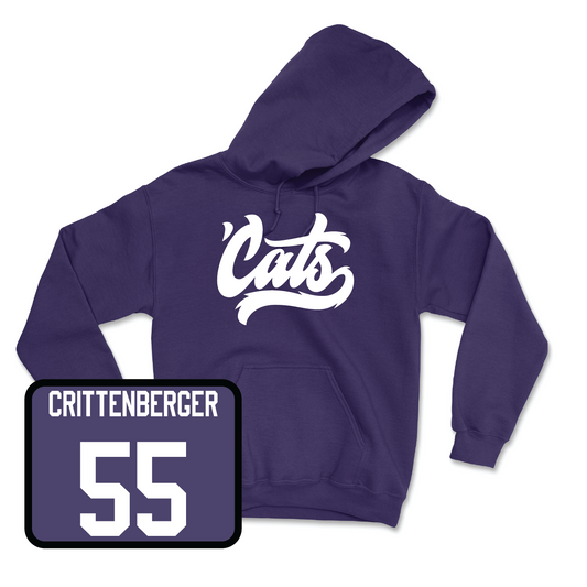 Purple Baseball 'Cats Hoodie  - Kelly Crittenberger