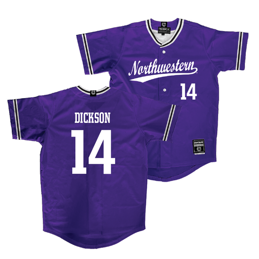 Northwestern Baseball Purple Jersey - Drew Dickson | #14