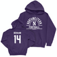 Northwestern Football Purple Arch Hoodie - Joe DeHaan | #14