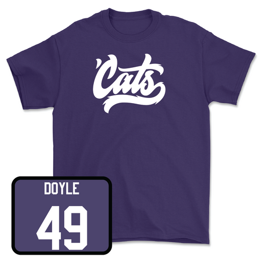 Purple Baseball 'Cats Tee - Justin Doyle