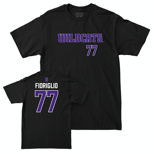 Northwestern Football Black Club Tee  - Henry Fioriglio