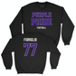 Northwestern Football Black Purple Pride Crew  - Henry Fioriglio