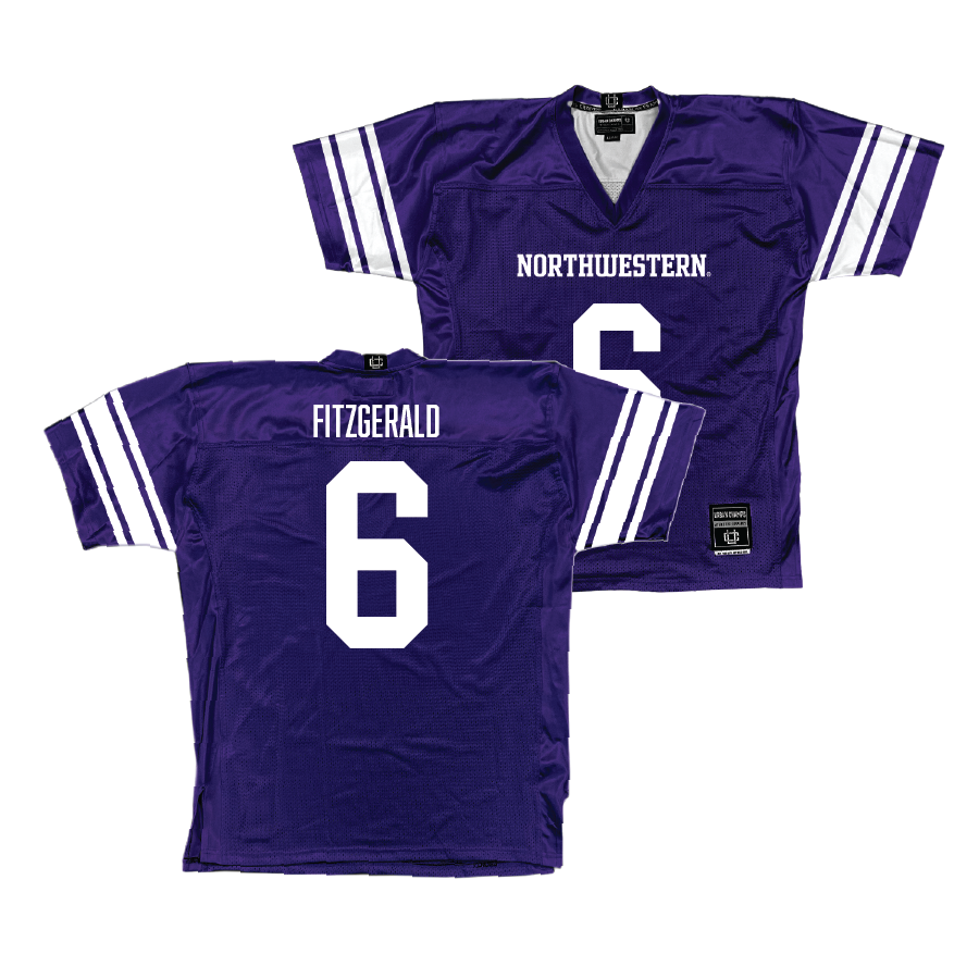 Purple Northwestern Football Jersey - Robert Fitzgerald