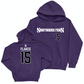 Northwestern Football Purple Sideline Hoodie - Brendan Flakes | #15