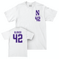 Northwestern Football White Logo Comfort Colors Tee  - Nigel Glover