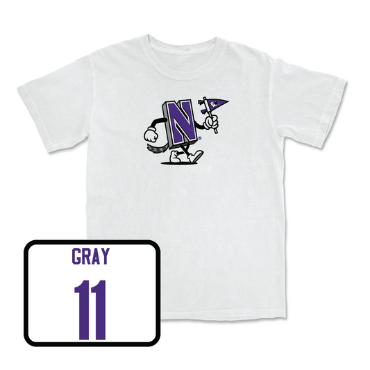 Football White Mascot Comfort Colors Tee - Donnie Gray