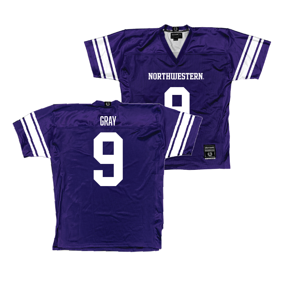 Purple Northwestern Football Jersey - Aidan Gray