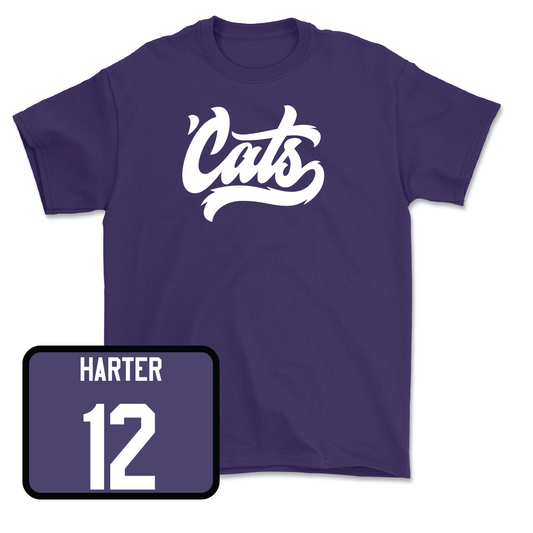 Purple Women's Basketball 'Cats Tee - Casey Harter