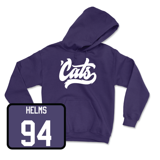 Purple Football 'Cats Hoodie - Henry Helms