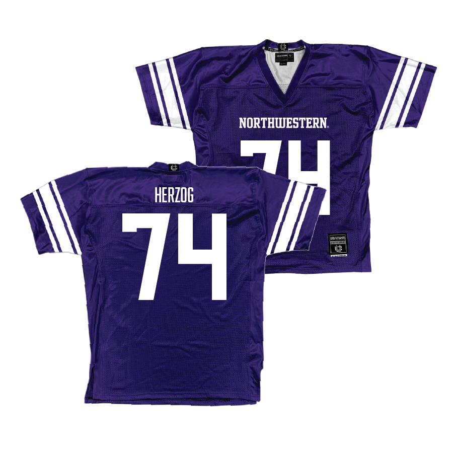 Purple Northwestern Football Jersey - Nicholas Herzog