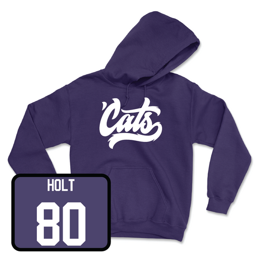 Purple Football 'Cats Hoodie - Chico Holt