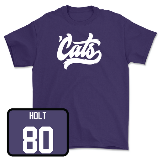 Purple Football 'Cats Tee - Chico Holt